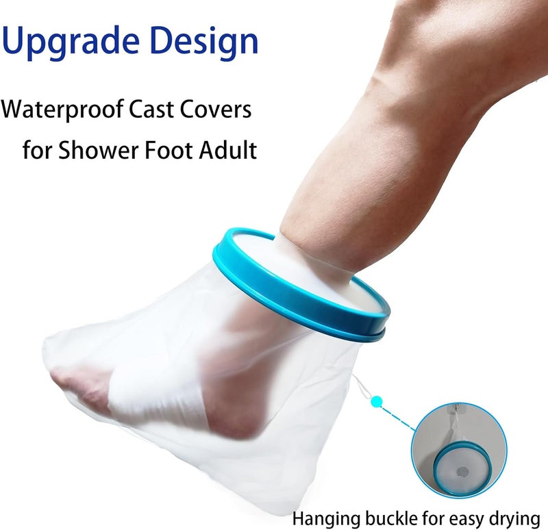 Tideshake Waterproof Foot Cast Cover for Showering, Reusable Adult Foot Cast Protector, Cast Covers for Ankle Shower after Surgery, Watertight Cast Bag for Burns - Image 5